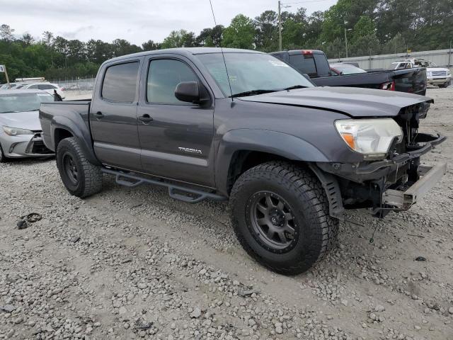 5TFJX4CN8CX017879 - 2012 TOYOTA TACOMA DOUBLE CAB GRAY photo 4