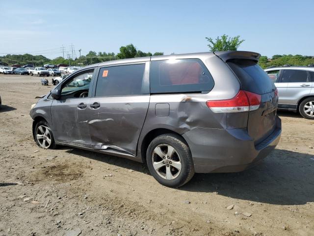 5TDKA3DC3CS010339 - 2012 TOYOTA SIENNA BASE GRAY photo 2