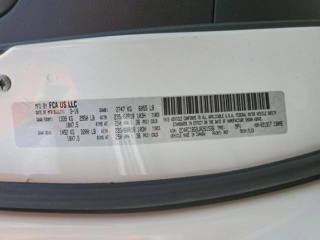 2C4RC1BG9JR261536 - 2018 CHRYSLER PACIFICA TOURING L Ağ foto 13