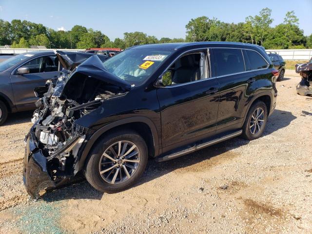 5TDKZRFH3KS300728 - 2019 TOYOTA HIGHLANDER SE BLACK photo 1