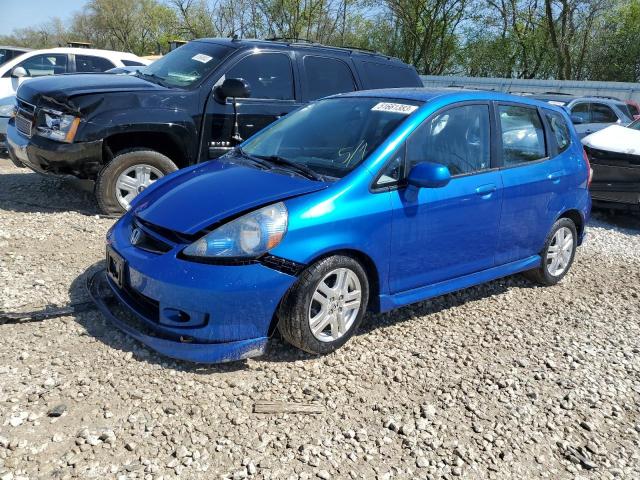 JHMGD38677S032986 - 2007 HONDA FIT S ლურჯი ფოტო 1