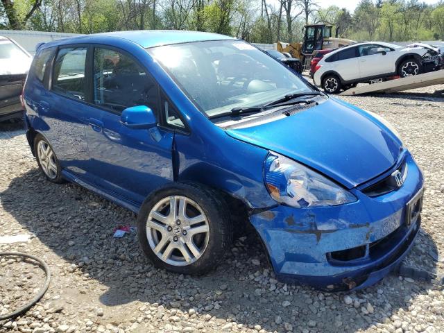 JHMGD38677S032986 - 2007 HONDA FIT S ლურჯი ფოტო 4