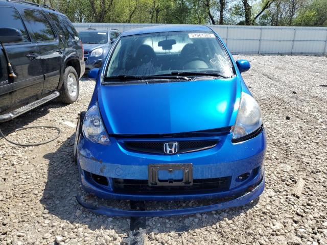JHMGD38677S032986 - 2007 HONDA FIT S ლურჯი ფოტო 5