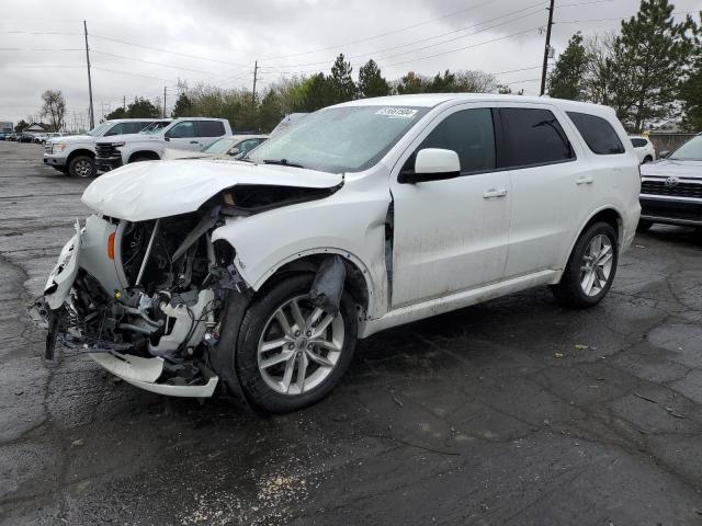 1C4RDJDG8NC225068 - 2022 DODGE DURANGO GT WHITE photo 1