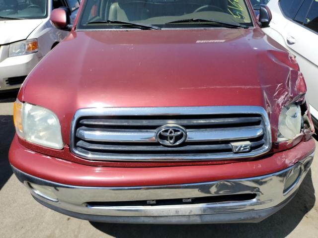 5TBRT38111S203984 - 2001 TOYOTA TUNDRA ACCESS CAB LIMITED RED photo 11