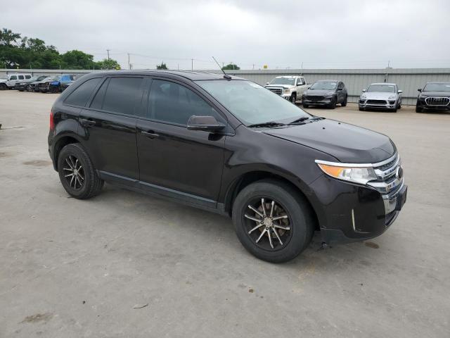 2FMDK3JC3DBE18364 - 2013 FORD EDGE SEL BLACK photo 4