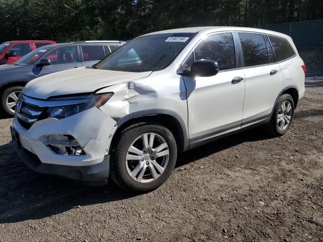 5FNYF5H19HB013080 - 2017 HONDA PILOT LX WHITE photo 1