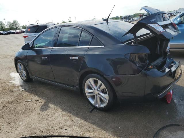 1G1PG5SB7E7256388 - 2014 CHEVROLET CRUZE LTZ BLACK photo 2