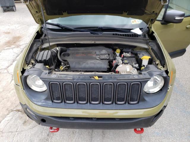 ZACCJBCT8FPB77975 - 2015 JEEP RENEGADE TRAILHAWK GREEN photo 12