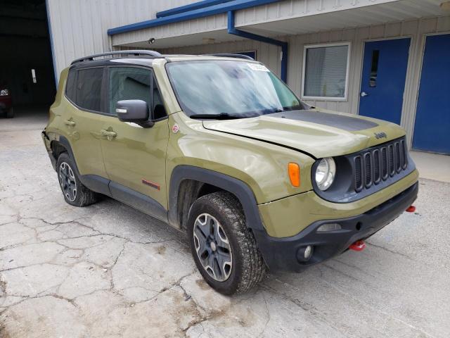 ZACCJBCT8FPB77975 - 2015 JEEP RENEGADE TRAILHAWK GREEN photo 4