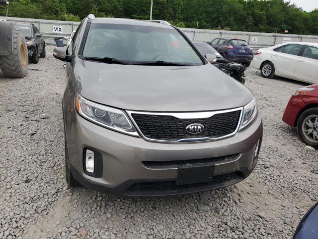 5XYKTCA68EG521845 - 2014 KIA SORENTO LX GRAY photo 5