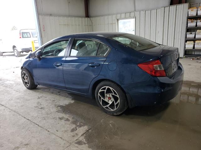 2HGFB2E55CH544760 - 2012 HONDA CIVIC LX BLUE photo 2