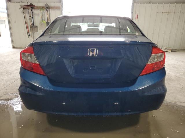 2HGFB2E55CH544760 - 2012 HONDA CIVIC LX BLUE photo 6