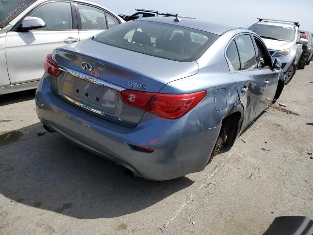 JN1BV7AP0FM333012 - 2015 INFINITI Q50 BASE GRAY photo 3