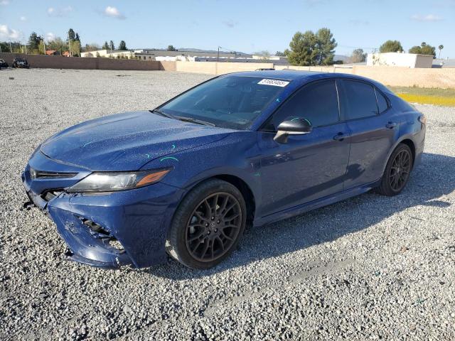 4T1T11AK2PU081226 - 2023 TOYOTA CAMRY SE NIGHT SHADE BLUE photo 1