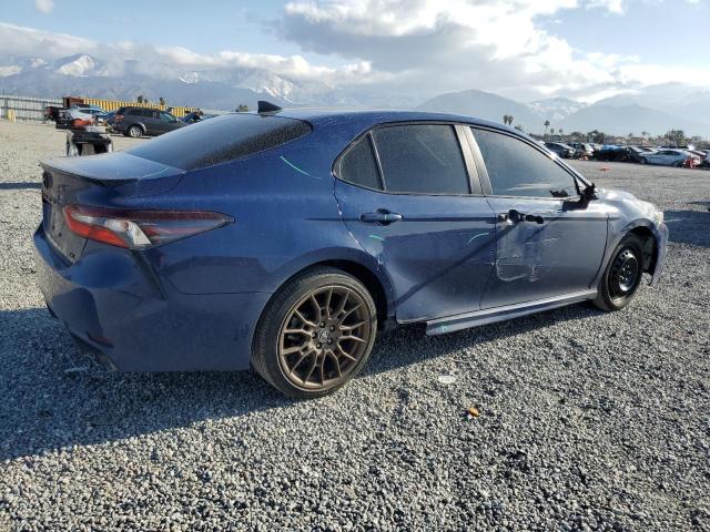 4T1T11AK2PU081226 - 2023 TOYOTA CAMRY SE NIGHT SHADE BLUE photo 3