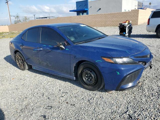 4T1T11AK2PU081226 - 2023 TOYOTA CAMRY SE NIGHT SHADE BLUE photo 4