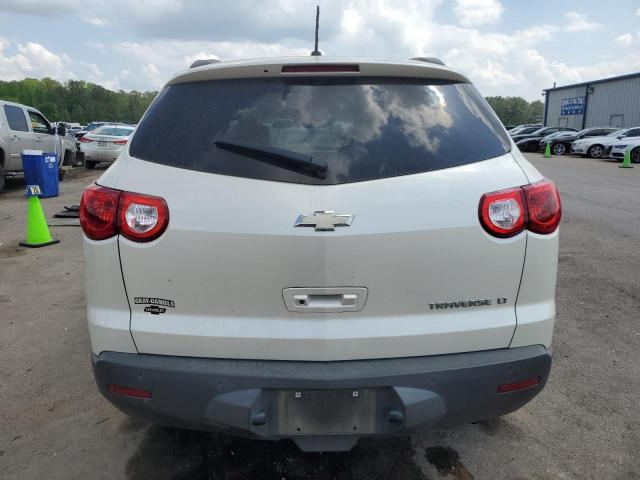 1GNKRJED0BJ212577 - 2011 CHEVROLET TRAVERSE LT WHITE photo 6