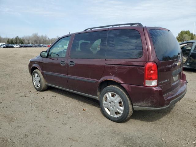 1GNDU231X8D166611 - 2008 CHEVROLET UPLANDER LS BURGUNDY photo 2