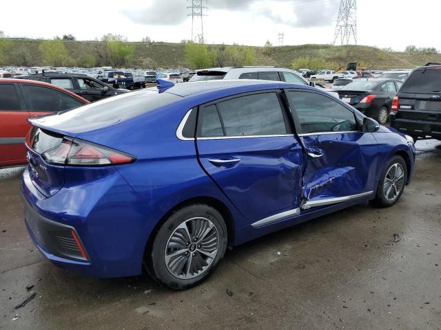 KMHCX5LD2NU265115 - 2022 HYUNDAI IONIQ LIMITED BLUE photo 3