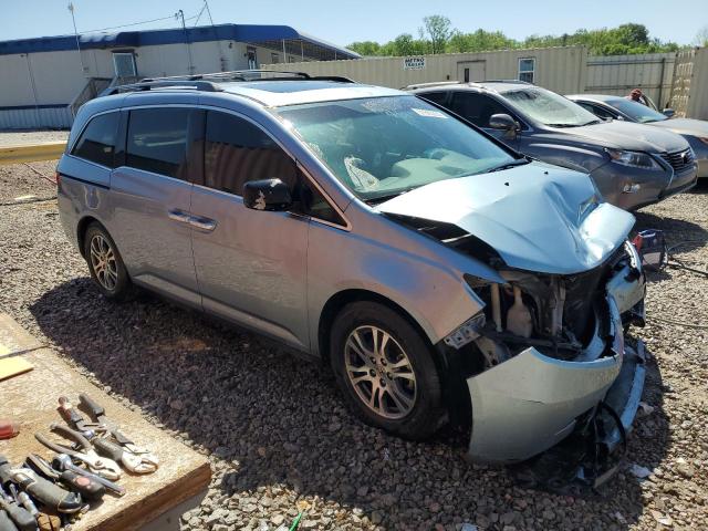 5FNRL5H66BB019077 - 2011 HONDA ODYSSEY EXL BLUE photo 4