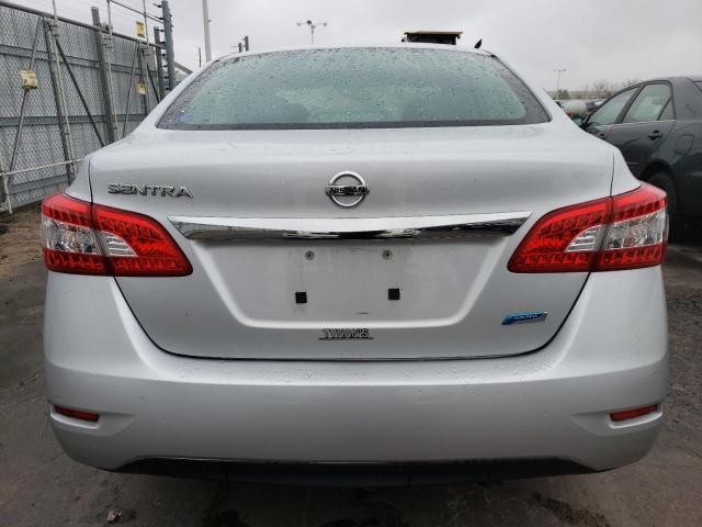 3N1AB7AP4EL621726 - 2014 NISSAN SENTRA S SILVER photo 6