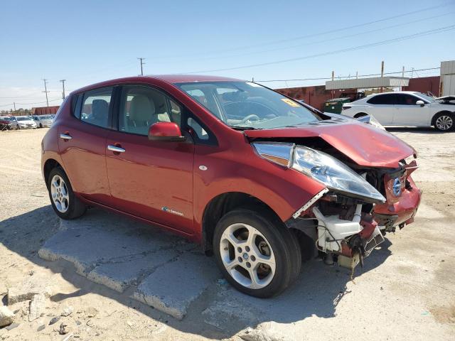 JN1AZ0CP6CT027034 - 2012 NISSAN LEAF SV RED photo 4