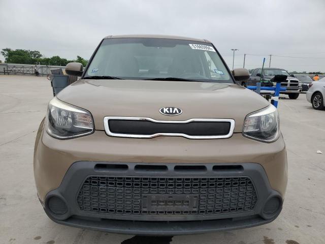 KNDJN2A22F7130864 - 2015 KIA SOUL BROWN photo 5