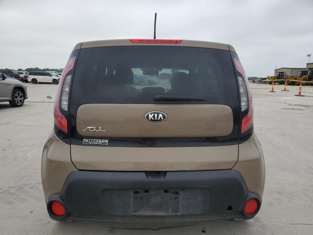 KNDJN2A22F7130864 - 2015 KIA SOUL BROWN photo 6