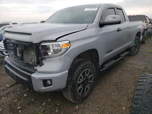 5TFUY5F18LX880609 - 2020 TOYOTA TUNDRA DOUBLE CAB SR/SR5 GRAY photo 1