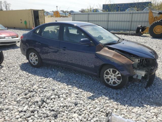 KMHDU4AD0AU889466 - 2010 HYUNDAI ELANTRA BLUE BLUE photo 4