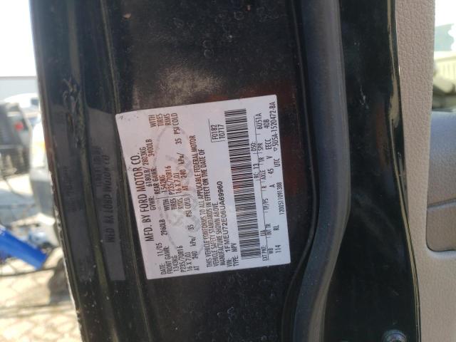 1FMEU72E06UA69960 - 2006 FORD EXPLORER XLS BLACK photo 10