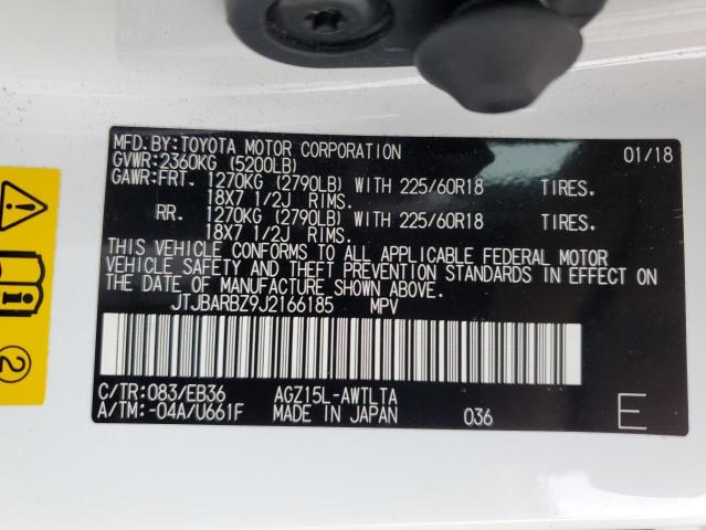 JTJBARBZ9J2166185 - 2018 LEXUS NX 300 BASE Ağ foto 13