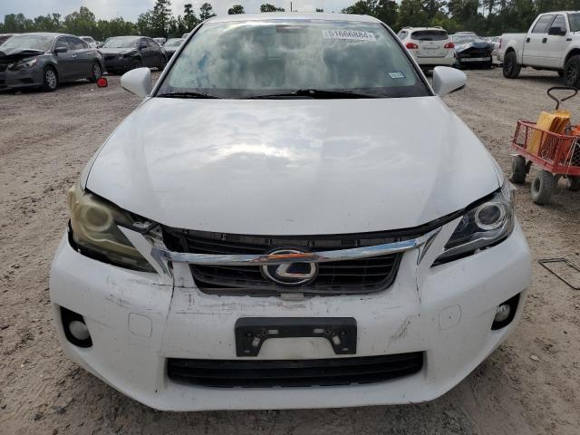 JTHKD5BH5C2055001 - 2012 LEXUS CT 200 WHITE photo 5