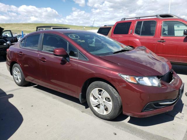 2HGFB2F54DH585008 - 2013 HONDA CIVIC LX MAROON photo 4