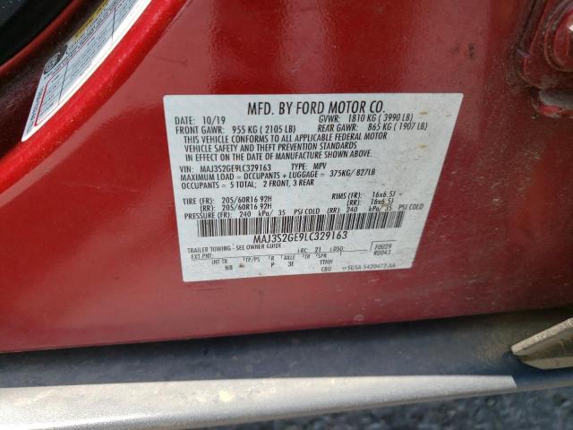 MAJ3S2GE9LC329163 - 2020 FORD ECOSPORT SE Bordo foto 13