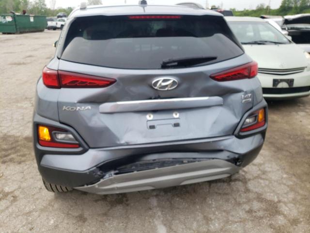 KM8K3CA56JU142497 - 2018 HYUNDAI KONA LIMITED GRAY photo 6