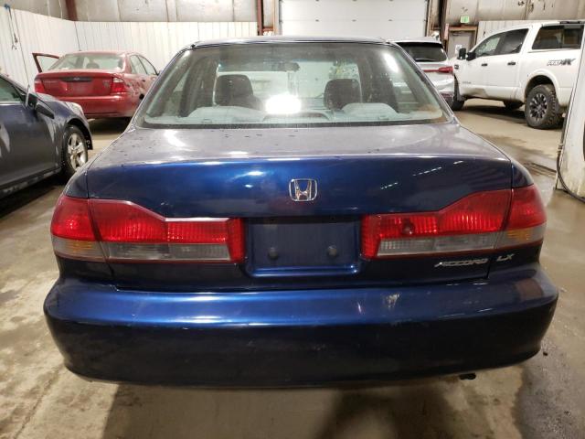 1HGCG66552A162056 - 2002 HONDA ACCORD LX BLUE photo 6