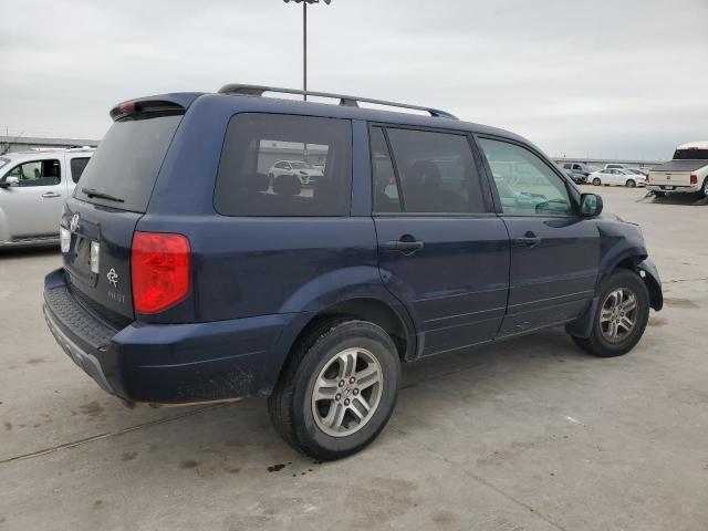 2HKYF18404H537166 - 2004 HONDA PILOT EX BLUE photo 3