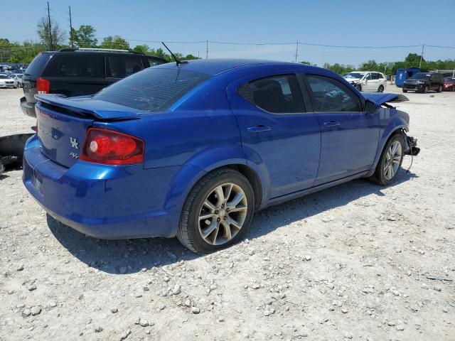 1C3CDZBG5DN594534 - 2013 DODGE AVENGER R/T BLUE photo 3