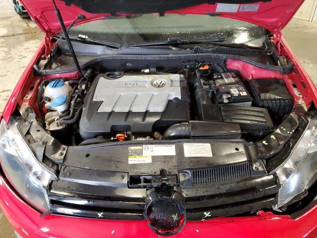 WVWNM7AJ0DW129899 - 2013 VOLKSWAGEN GOLF წითელი ფოტო 11