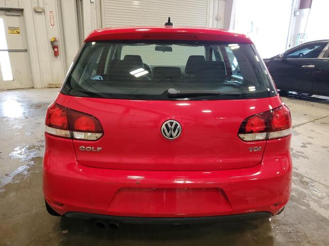 WVWNM7AJ0DW129899 - 2013 VOLKSWAGEN GOLF წითელი ფოტო 6