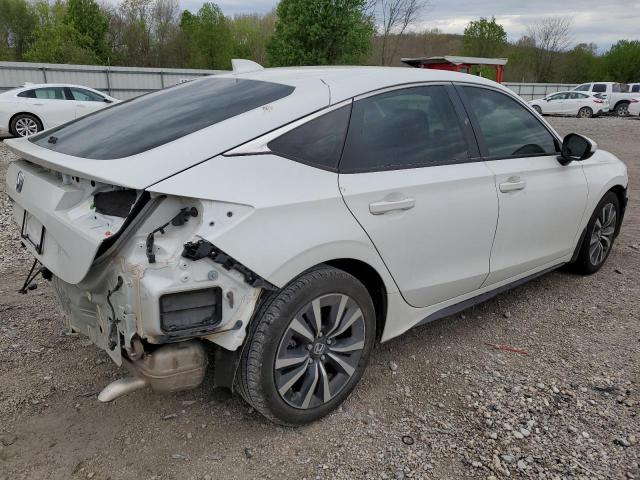 19XFL1H74NE016547 - 2022 HONDA CIVIC EXL WHITE photo 3