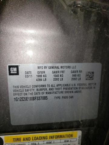 1G1ZC5E1XBF337085 - 2011 CHEVROLET MALIBU 1LT BROWN photo 13
