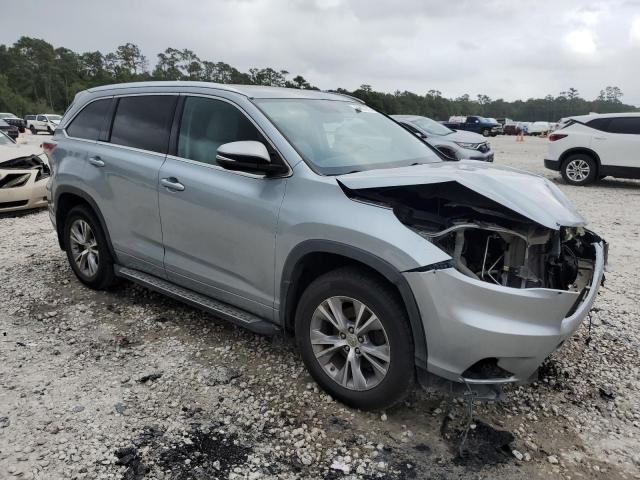 5TDKKRFH5FS091065 - 2015 TOYOTA HIGHLANDER XLE SILVER photo 4