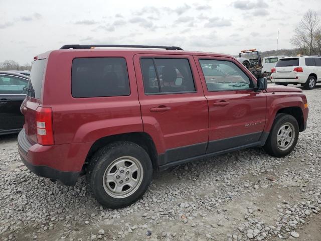 1C4NJPBA8CD606144 - 2012 JEEP PATRIOT SPORT RED photo 3