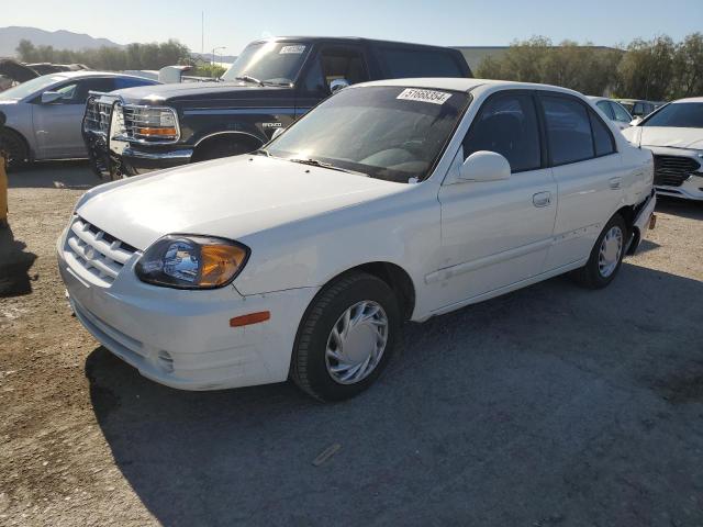 KMHCG45C73U469694 - 2003 HYUNDAI ACCENT GL WHITE photo 1