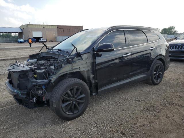 KM8SN4HF6HU233150 - 2017 HYUNDAI SANTA FE SE BLACK photo 1