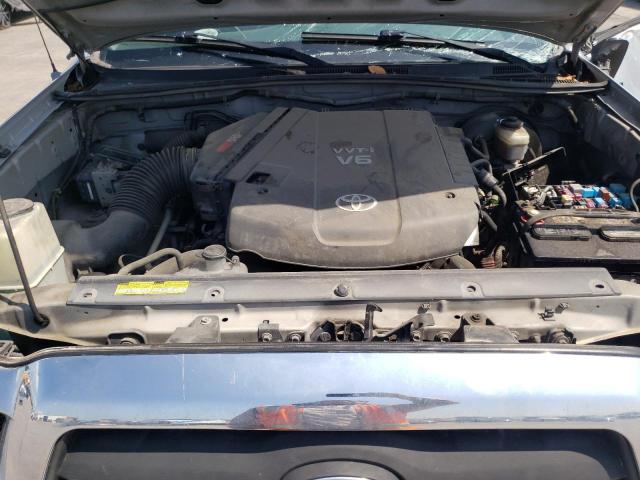 5TEJU62N55Z037928 - 2005 TOYOTA TACOMA DOUBLE CAB PRERUNNER SILVER photo 11