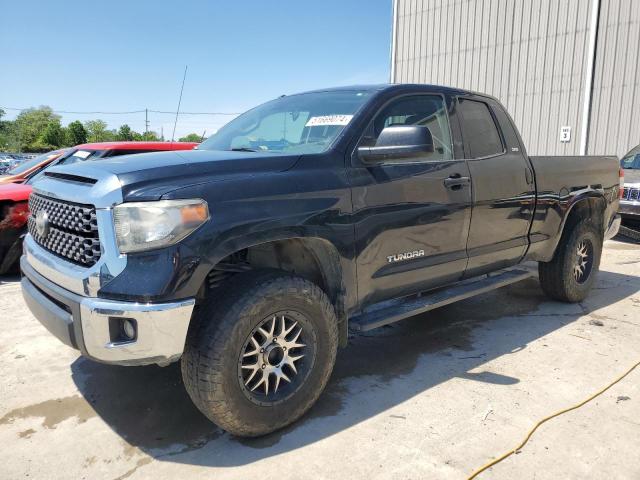 5TFUM5F10JX074630 - 2018 TOYOTA TUNDRA DOUBLE CAB SR/SR5 BLACK photo 1